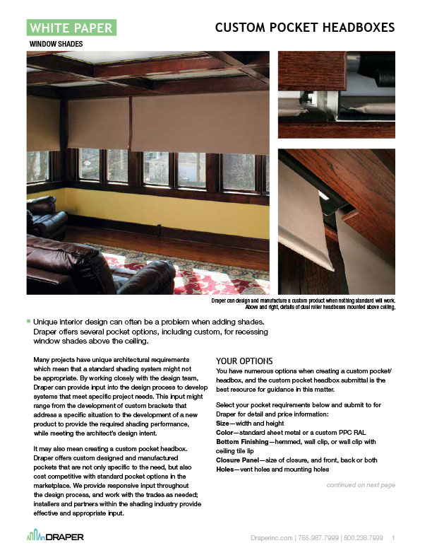 Custom Pocket Headboxes