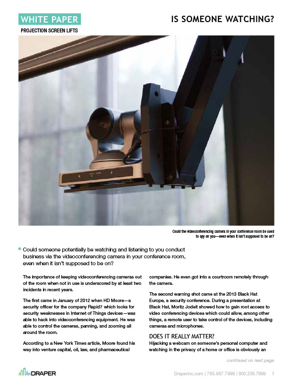 Video Conferencing Privacy