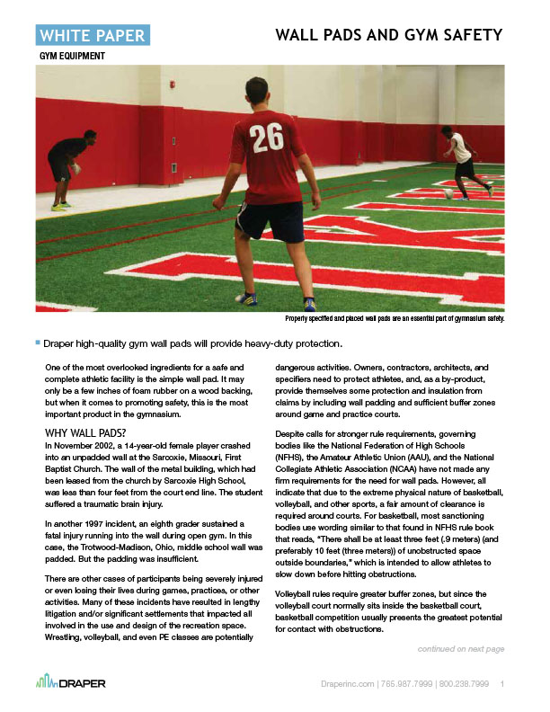 Wall Pads and Gym Safety